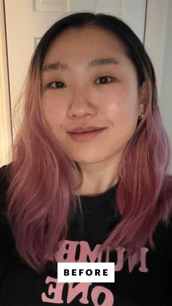 Image may contain Face Head Person Photography Portrait Adult Happy Smile Cosmetics Lipstick Body Part and Mouth